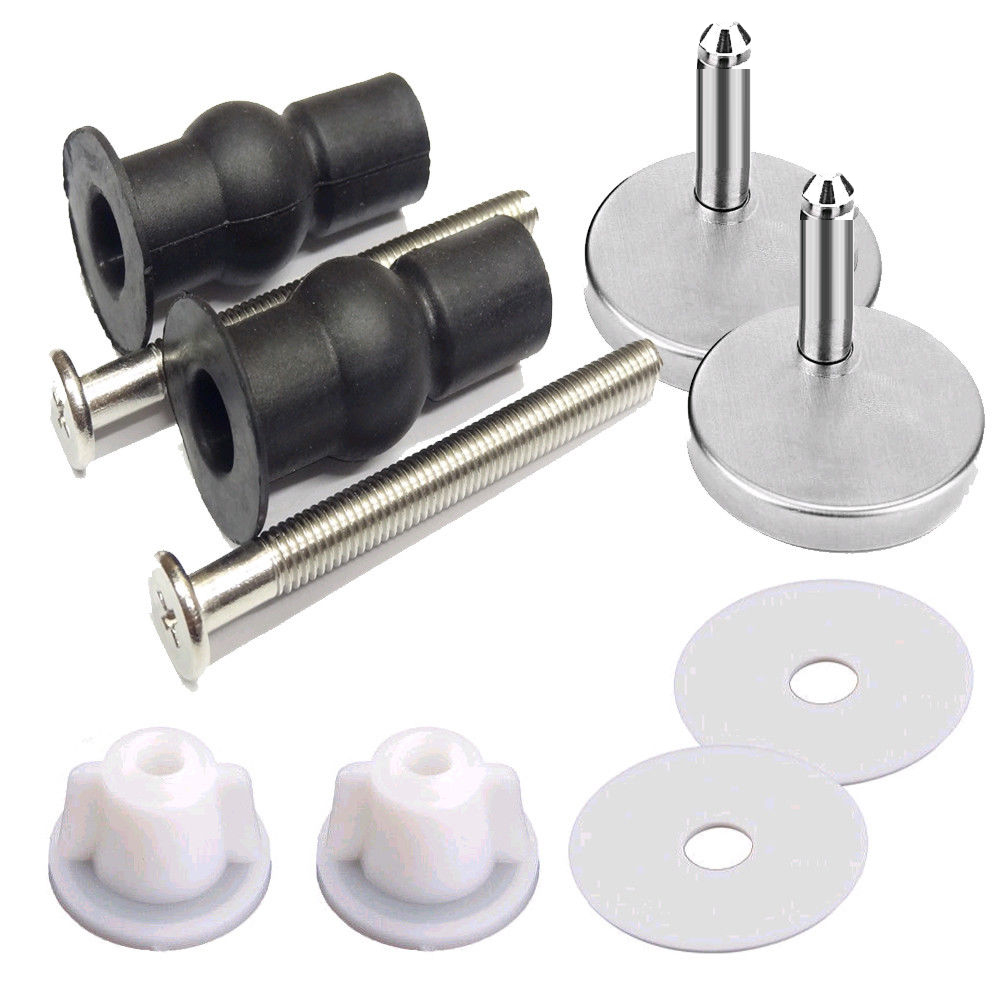 Mark Vitow Toilet Seat - Top Fixing & Bolts + Well Nuts + Hinge Bracket (Pair)
