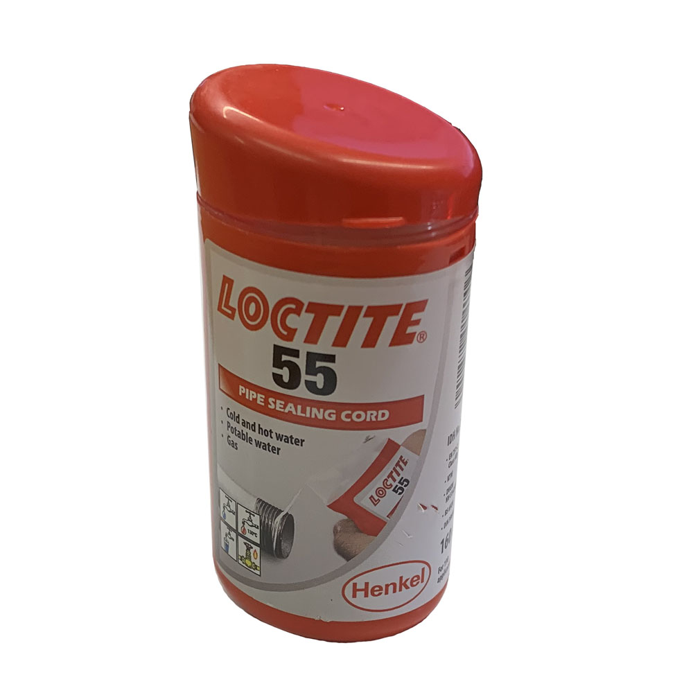 Loctite 55 Pipe Sealing Cord 160 Metres for Water &amp; Gas Applications - 2056938
