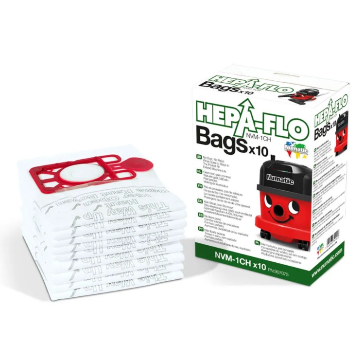 Numatic NUMNVM1CH Hepaflo Cleaner Bags - Pack of 10