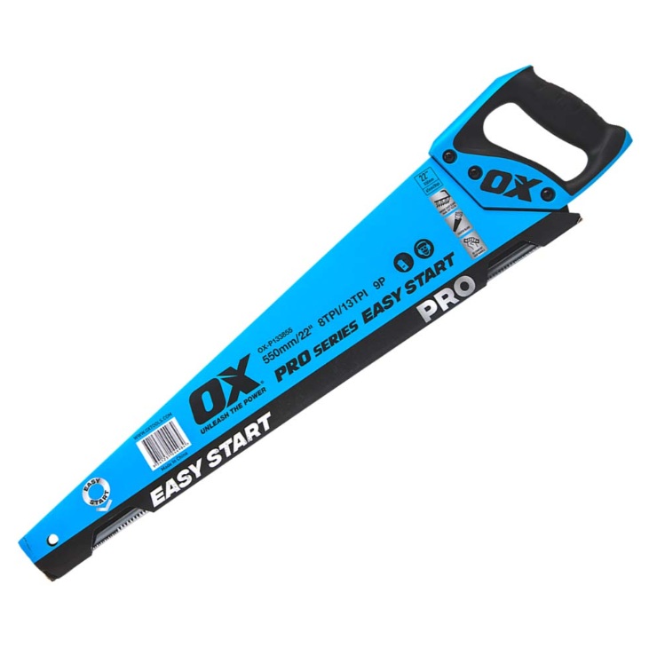 OX Pro OX-P133855 Quick / Easy Start Handsaw 550mm / 22in