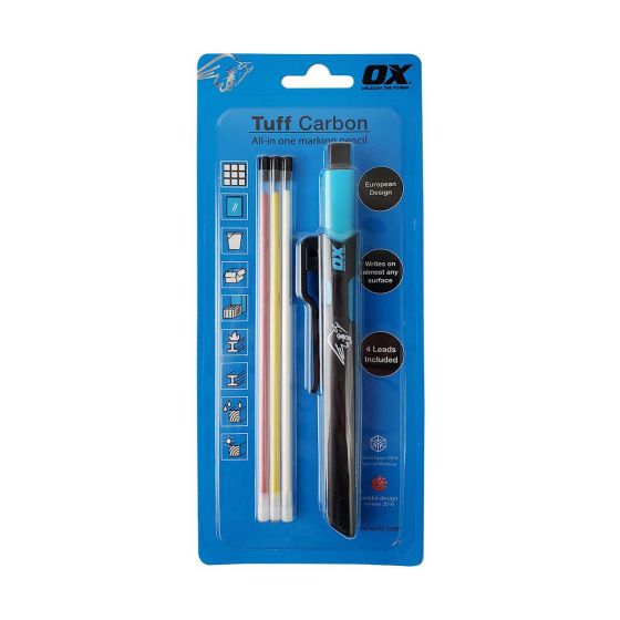 OX Tuff Carbon - Marking Pencil Value Pack (Pencil &amp; 3 Leads) - OX-P503210