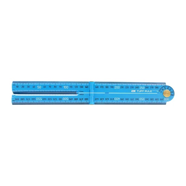 OX Pro Tuff Rule - 600mm Folding Multi Rule - Blue