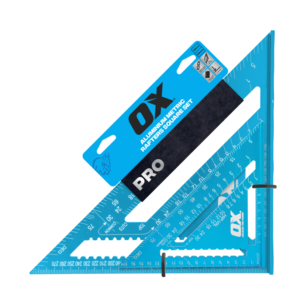 OX Pro Aluminium Rafters Square Twin Pack 180mm & 300mm