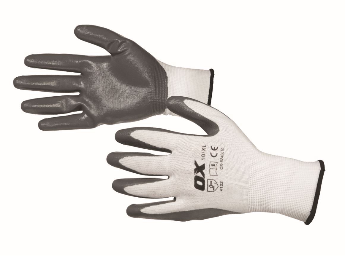 OX Safety Nitrile Flex Gloves Size 10 Extra Large (XL)