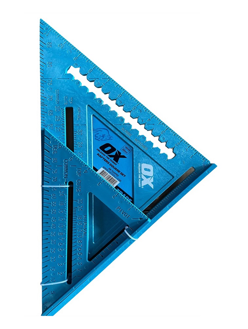 OX Trade 2pc Rafter Set Square - OX-T433702