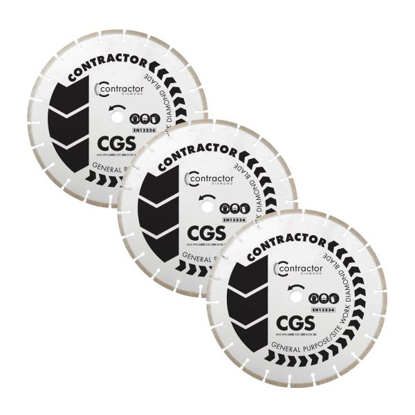 Spectrum Contractor CGS Diamond Blade Triple Pack 115/22.23mm