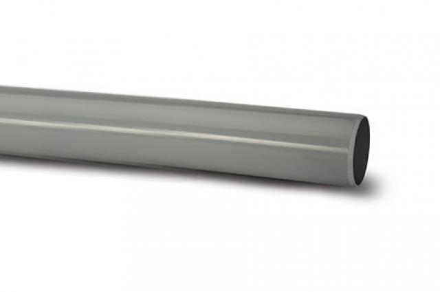 Polypipe P630G 160mm / 6in Ring Seal Soil System - Plain Ended Pipe - Grey