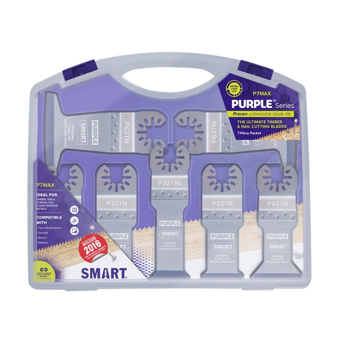 Smart Multi Tool Blade - Purple Series Titanium Alloy Bi-Metal Set 7pc - P7MAX