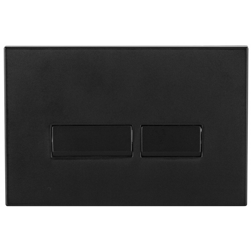 Nevada Pneumatic Square Push-Button - Matt Black