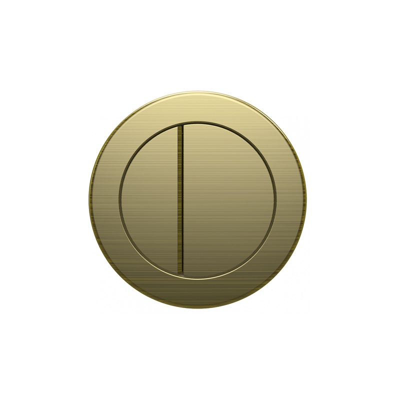 CONCEALED PUSH BUTTON ROUND BRUSHED BRASS PB-RNDBB