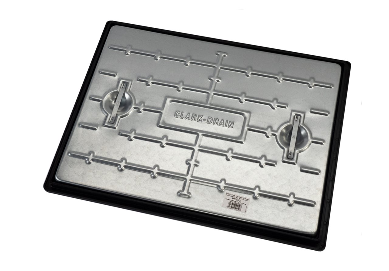 Clark Drain 600mm x 450mm Pedestrian Steel Lid/PP Frame 5 TONNE
