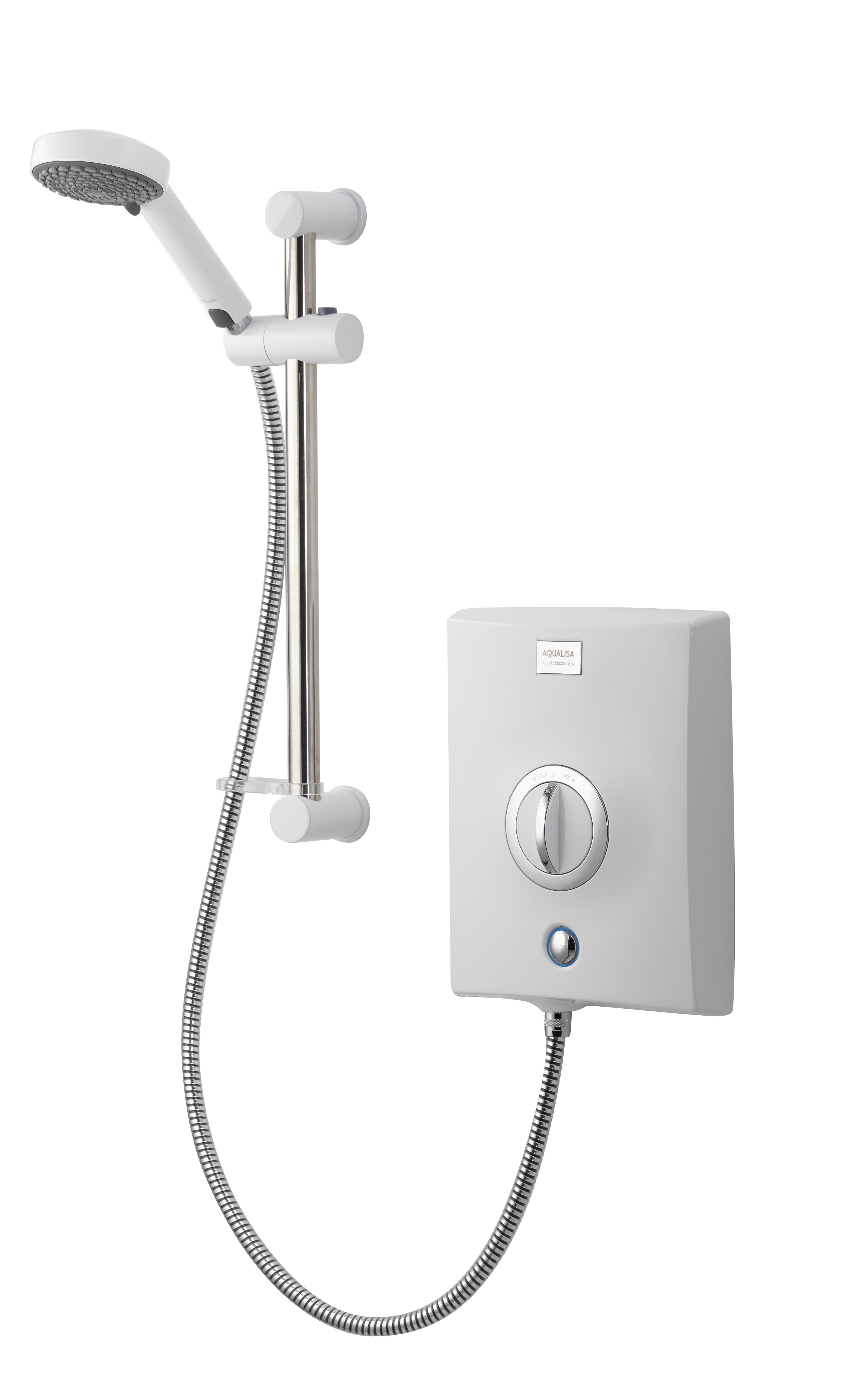 Aqualisa Quartz Electric Shower 8.5kw - White/Chrome