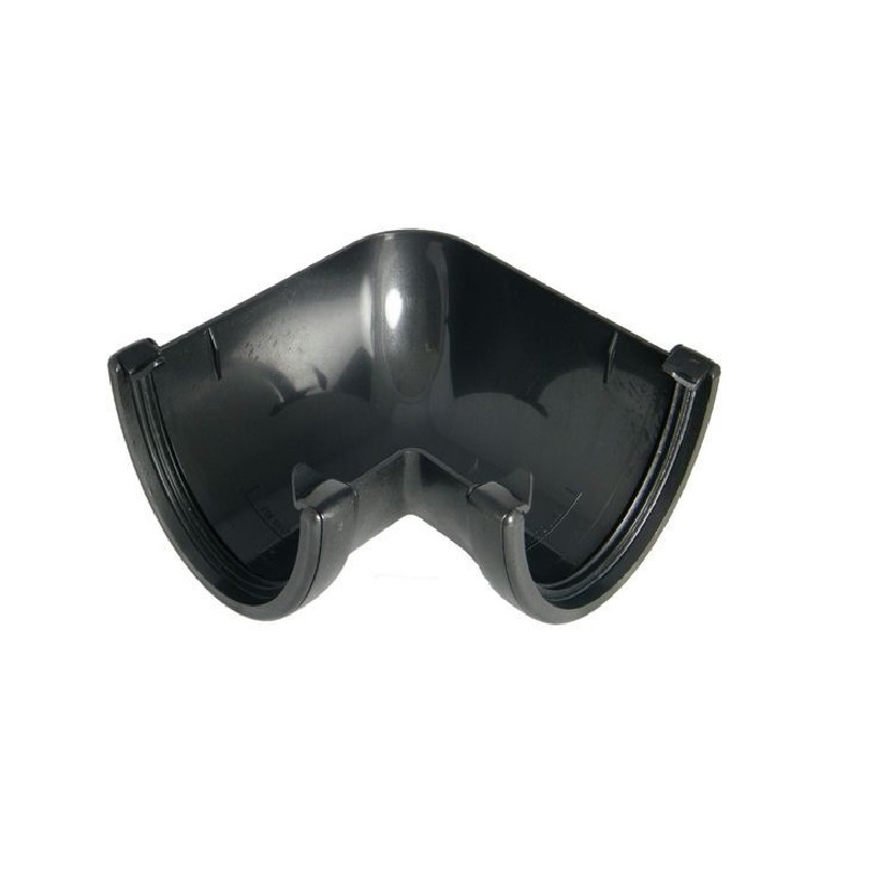 Floplast RAH1CI 115mm Hi-Cap (Deepflow) Gutter - 90* Angle - Faux Cast Iron