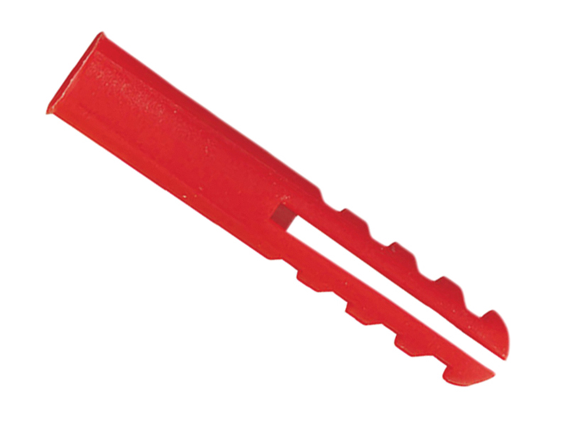 Rawlplug Red Plugs UNO Plugs 6 x 28mm - Card (96) 