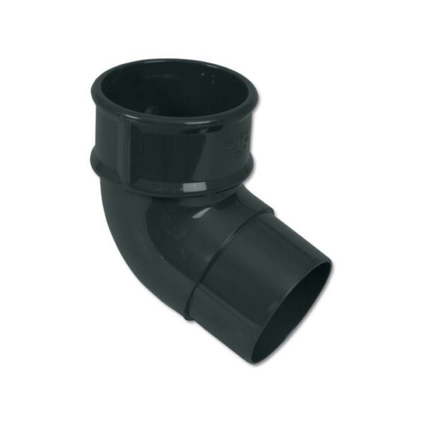 Floplast RB2AG 68mm Round Downpipe - 112.5* Offset Bend - Anthracite Grey