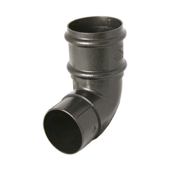 Floplast RB8CI 68mm Round Downpipe - 92.5* Offset Bend - Faux Cast Iron