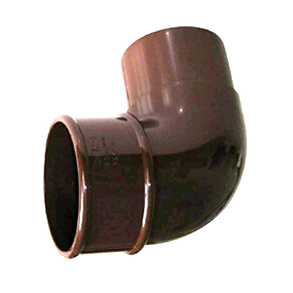 Floplast RBM1BR 50mm Miniflo Downpipe - 92.5 Degree Offset Bend - Brown