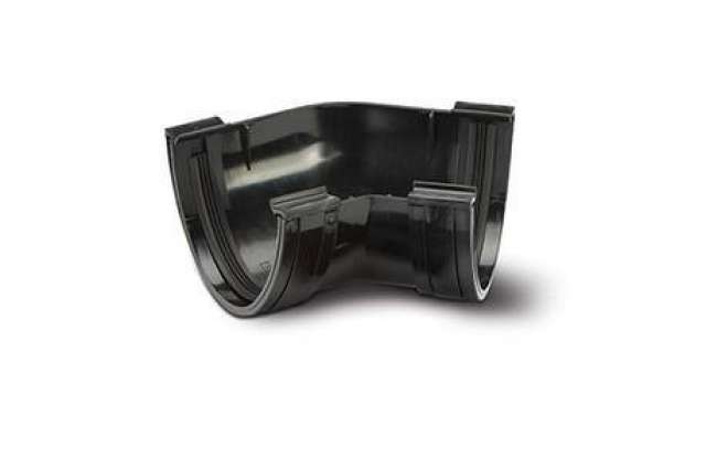 Polypipe Polyflow Gutter 135 Degree Angle Black - RD504B