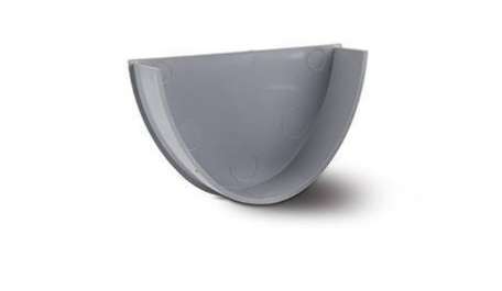 Polypipe Polyflow Gutter Internal Stop End Grey - RD508G