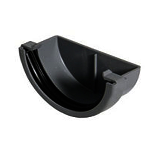 Floplast REM1AG 76mm Miniflo Gutter - External Stopend - Anthracite Grey