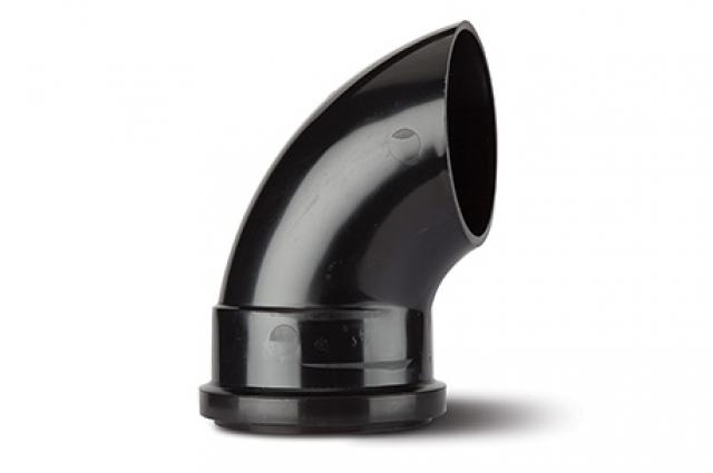 Polypipe Rainwater 110mm / 4in Downpipe Shoe Black