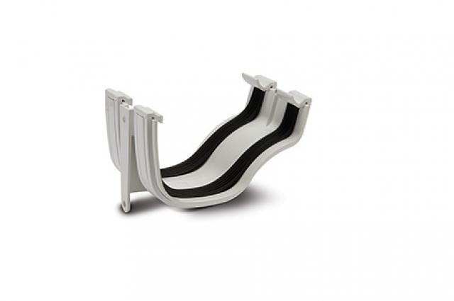 Polypipe 130mm Ogee Gutter Union Bracket White