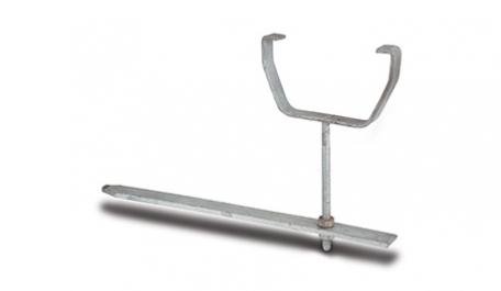 Polypipe 112mm Square Gutter Galvanised Rise &amp; Fall Rafter Bracket