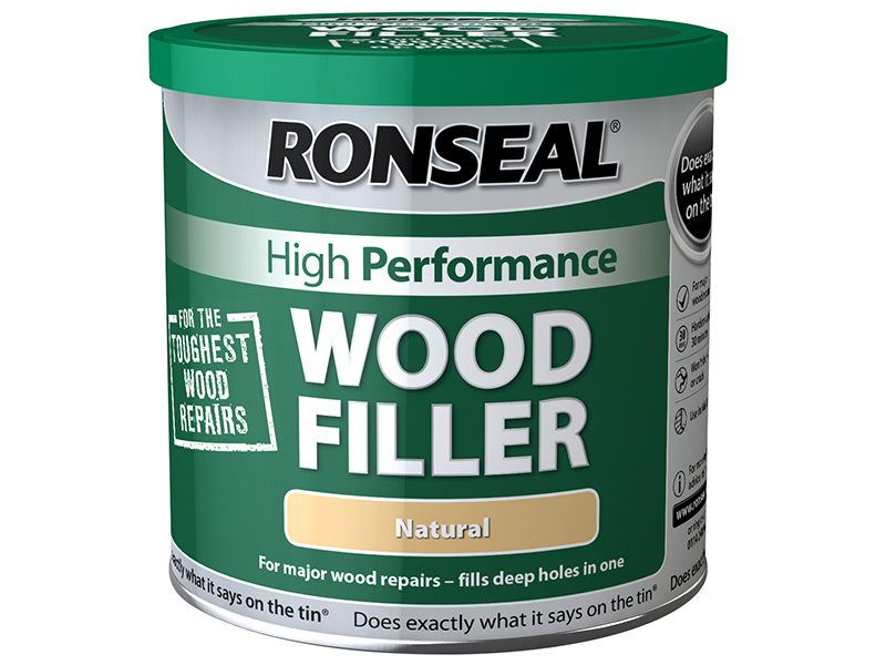 Ronseal High-Performance Wood Filler Dark 550g RSLHPWFD550G