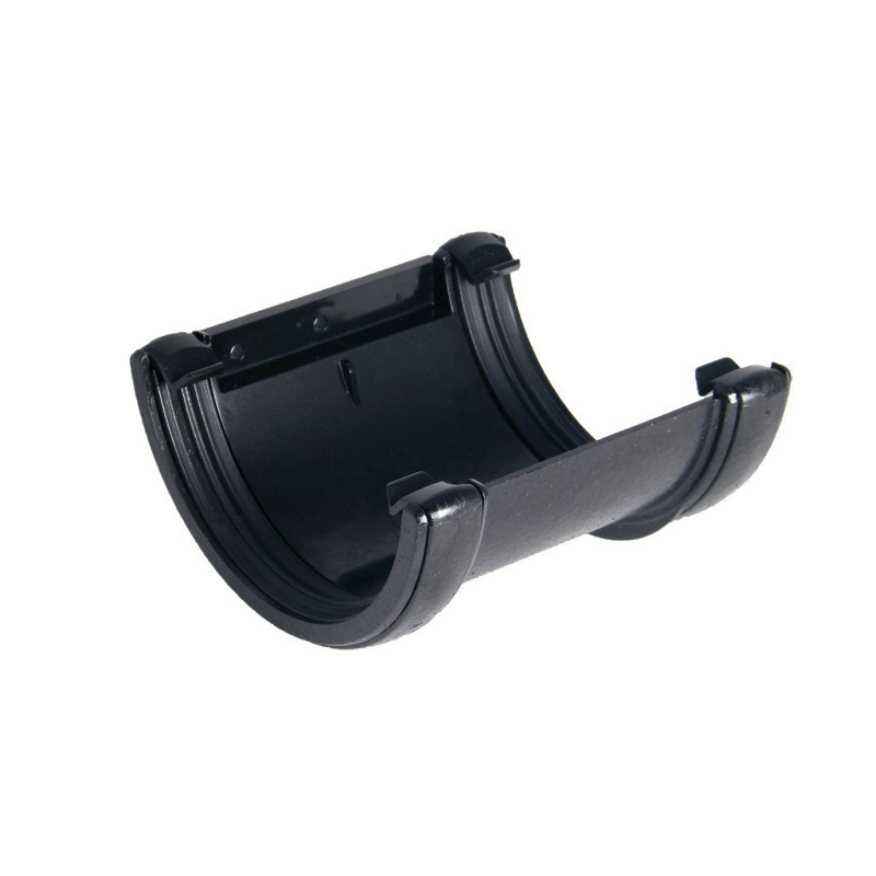 Floplast RU1CI 112mm Half Round Gutter - Union Bracket - Faux Cast Iron