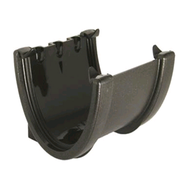 Floplast RUH1CI 115mm Hi-Cap (Deepflow) Gutter - Union Bracket - Faux Cast Iron