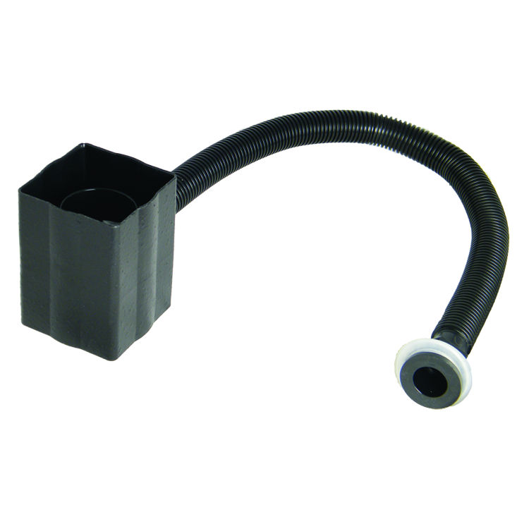 Floplast RVS1CI 65mm Square & 68mm Round Downpipe - Rainwater Diverter - Faux Cast Iron