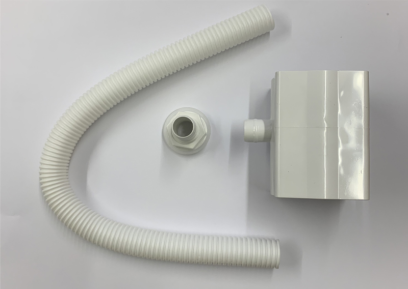 Floplast RVS1WH 65mm Square & 68mm Round Downpipe - Rainwater Diverter - White