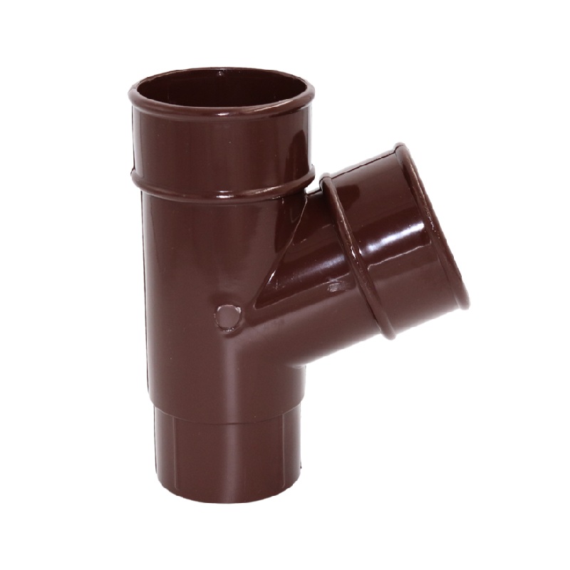 Floplast RYM1BR 50mm Miniflo Downpipe - Y Branch - Brown