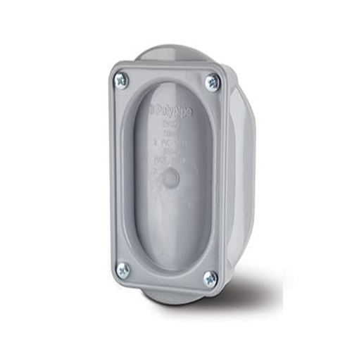 Polypipe110mm / 4in Access Saddle - Grey