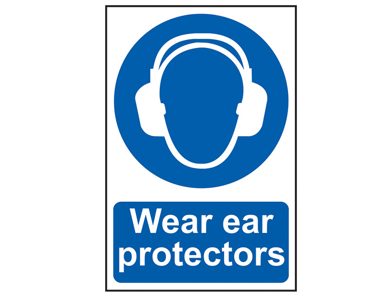 Scan Wear Ear Protectors - PVC Sign 200 x 300mm SCA0005
