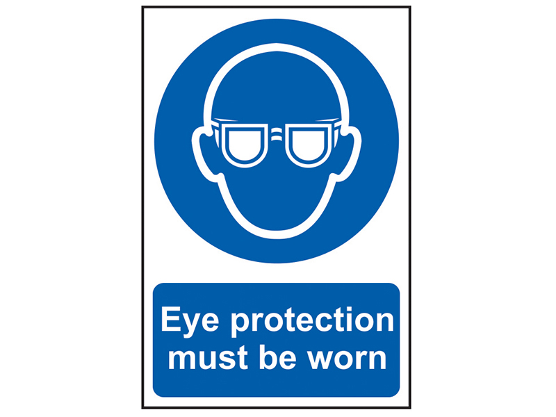 Scan Eye Protection Must Be Worn - PVC Sign 200 x 300mm SCA0007
