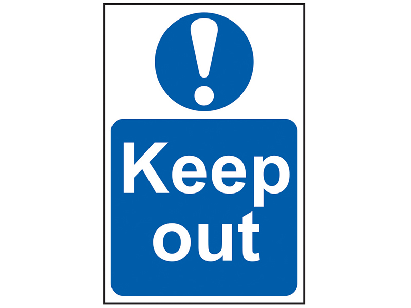 Scan Keep Out - PVC Sign 200 x 300mm SCA0255