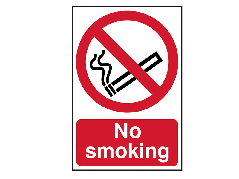 Scan No Smoking - PVC Sign 200 x 300mm SCA0550
