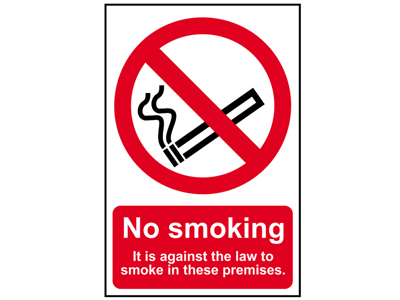 Scan No Smoking In These Premises - PVC Sign 200 x 300mm SCA0567