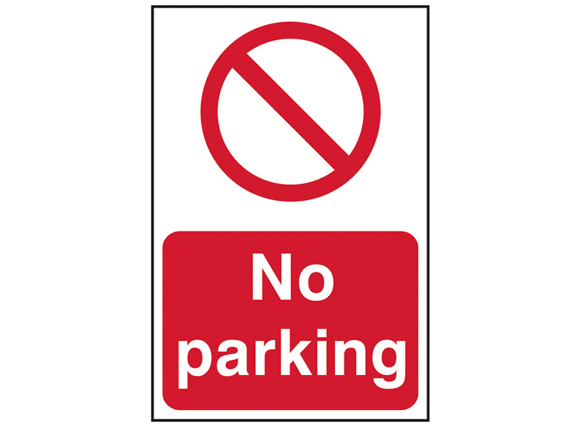 Scan No Parking - PVC Sign 200 x 300mm SCA0605