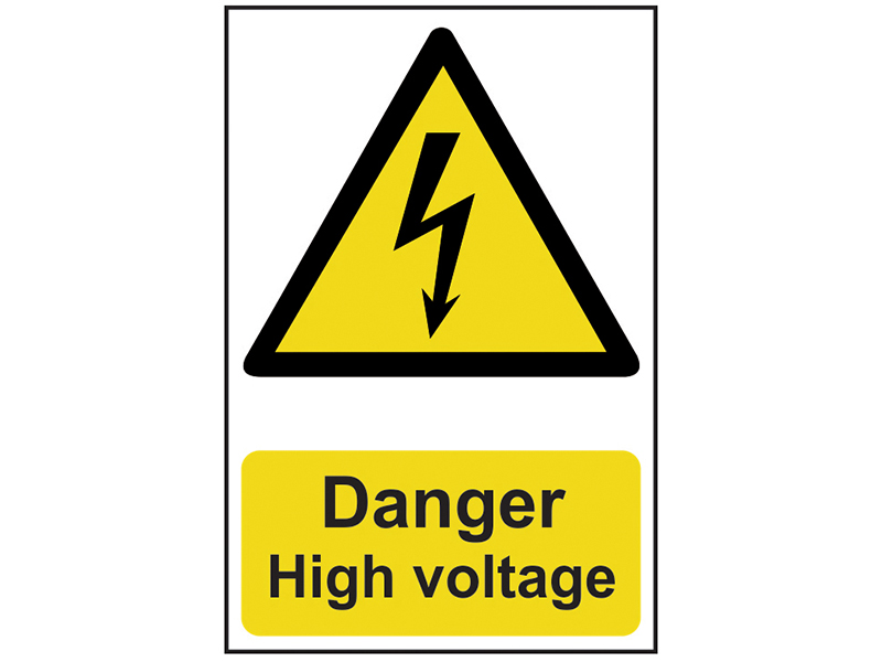 Scan Danger High Voltage - PVC Sign 200 x 300mm SCA0761