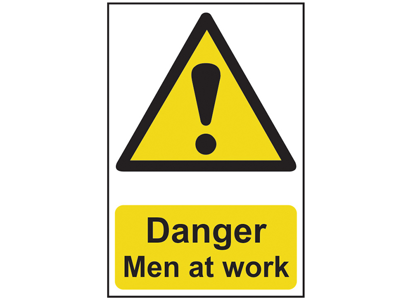 Scan Danger Men At Work - PVC Sign 200 x 300mm SCA1200