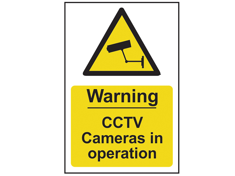 Scan Warning CCTV Cameras in Operation - PVC Sign 200 x 300mm SCA1311
