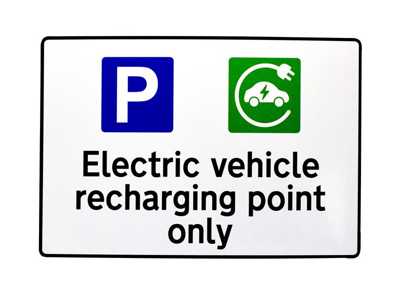 Scan Ev Recharging Point Only Rpvc 300X200mm SCA14979