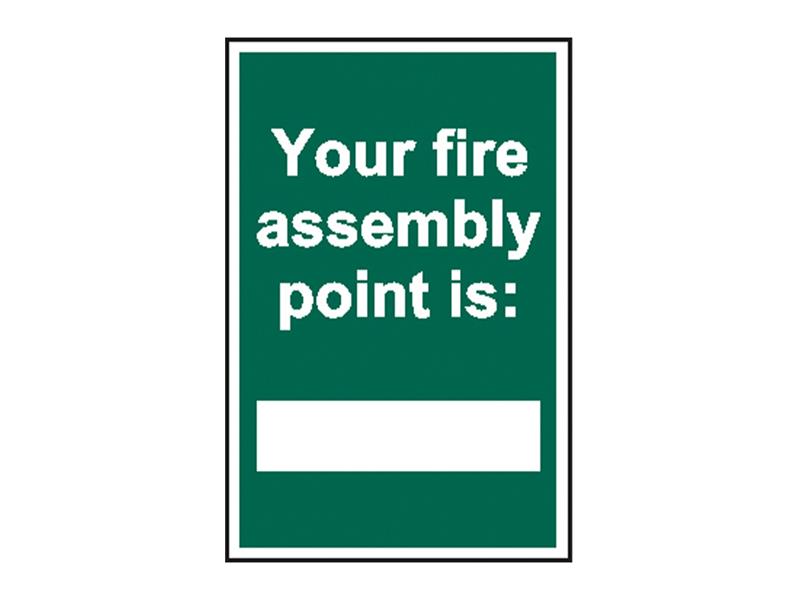 Scan Your Fire Assembly Point is - PVC Sign 200 x 300mm SCA1526
