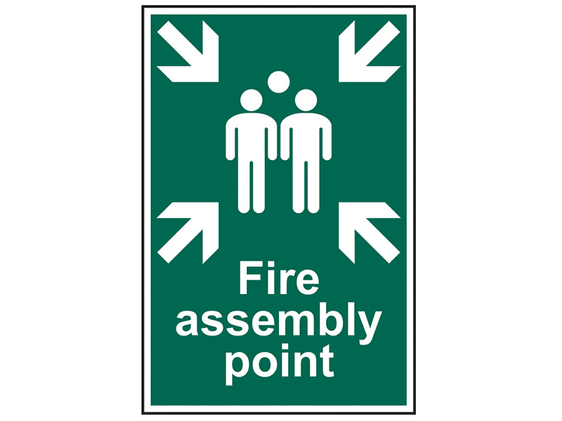 Scan Fire Assembly Point - PVC Sign 200 x 300mm SCA1541