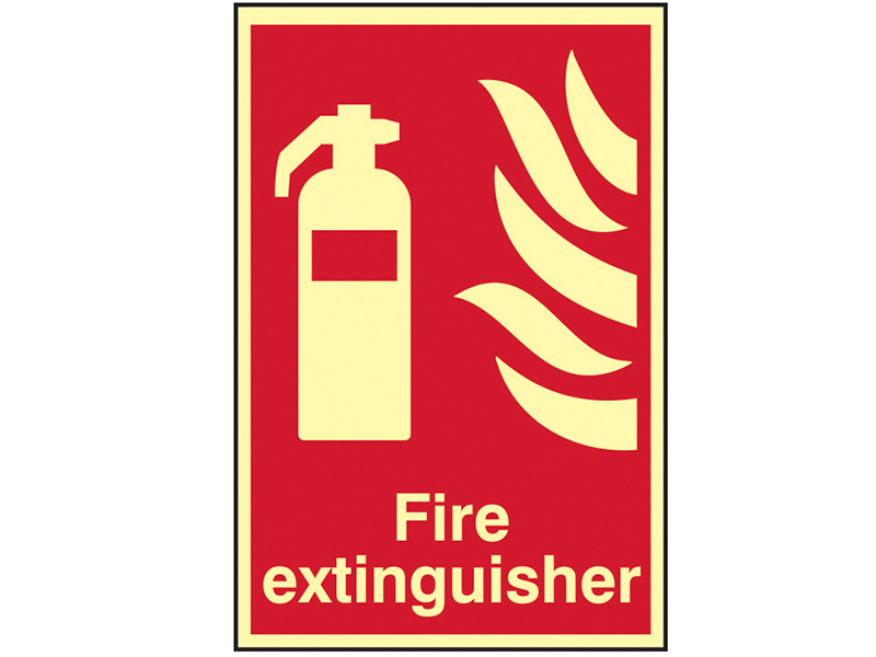 Scan Fire Extinguisher Photoluminescent - 200 x 300mm SCA1571