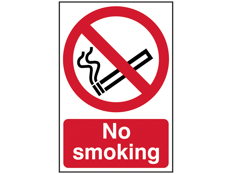 Scan No Smoking - PVC Sign 400 x 600mm SCA4050