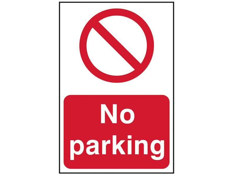 Scan No Parking - PVC Sign 400 x 600mm SCA4051