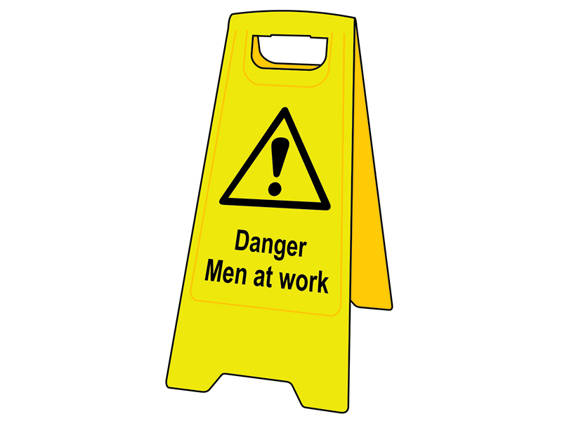 Scan Danger Men At Work - Heavy Duty 'A' Board SCA4710